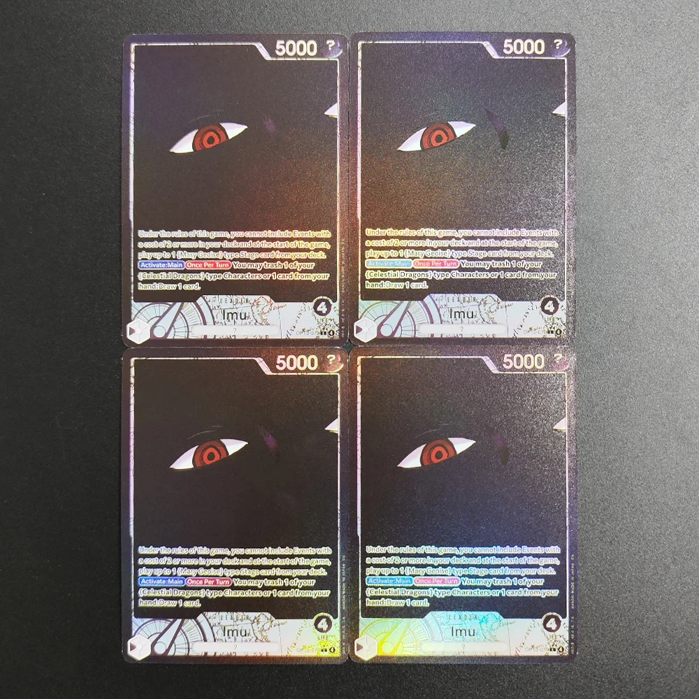 

Набор из 4 коллекционных карт Proxy ONE PIECE (английская версия) Imu OP13-079, супер редкие, классические аниме-карты, игрушки