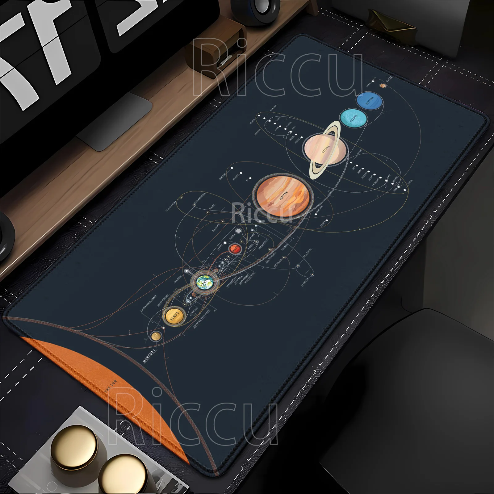Universo espaço sistema solar mouse pad xxl anime gamer portátil impressão hd mousepad pc jogos escritórios overlock jogo teclado tapete de mesa
