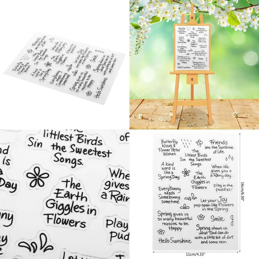 

Decorative Silicone Clear Stamp Decorative Transparent Rubber Seal Stamper high quality