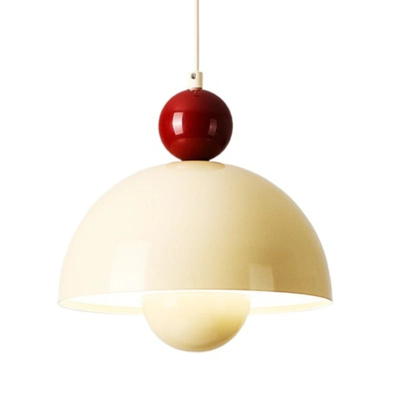 الفرنسية الحديد نصف دائرة زهرة برعم قلادة أضواء لامع كريم نمط مطعم غرفة المعيشة مقهى داخلي الثريا ديكور #5