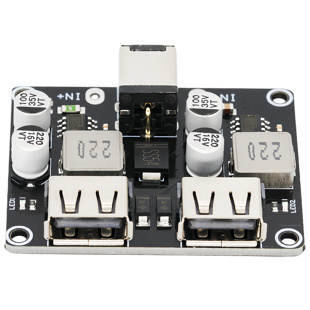 2-kanałowy USB QC3.0 qc2. 0 DC-DC przetwornica moduł obniżający ładowania 6-32V 9V 12V 24V do szybka ładowarka płytki drukowanej 5V