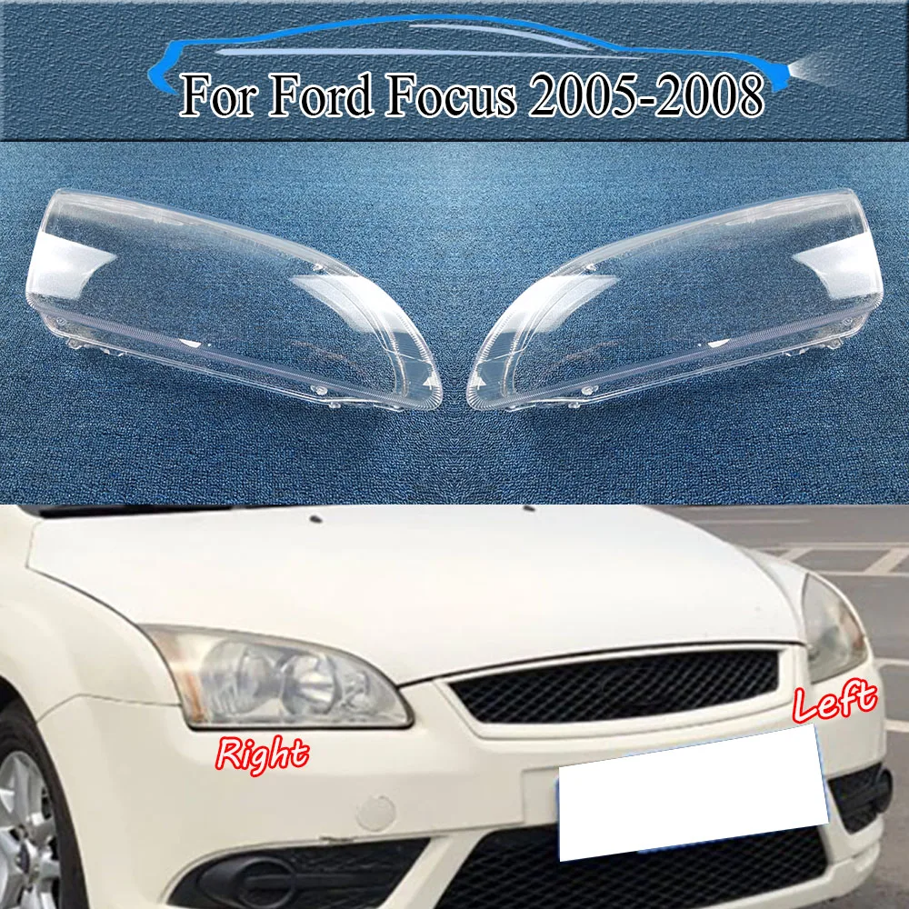 

Для Ford Focus 2005-2008 Penutup Lampu Depan Butik, прозрачный ламповый светильник, ламповый светильник, ручка из оргстекла, лапша Асси