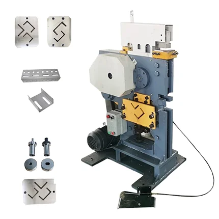 من السهل تشغيل آلات عامل الحديد مجموعة قناة اللكم والقص الصلب آلة اللكم والقص المتكاملة Ma