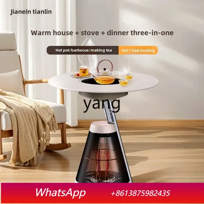 LTT fireplace heater winter living room indoor electric heater household integrated table