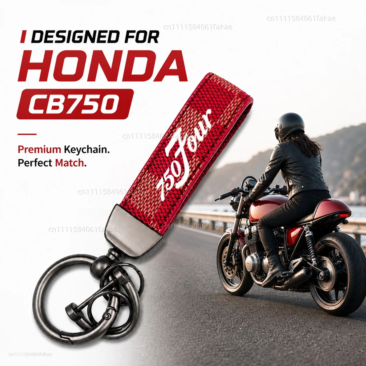 For HONDA CB750 CB 750 HORNET 2023 Motorcycle Keychain Leather Key Ring Custom Logo Gift for Rider Men Women Accessories