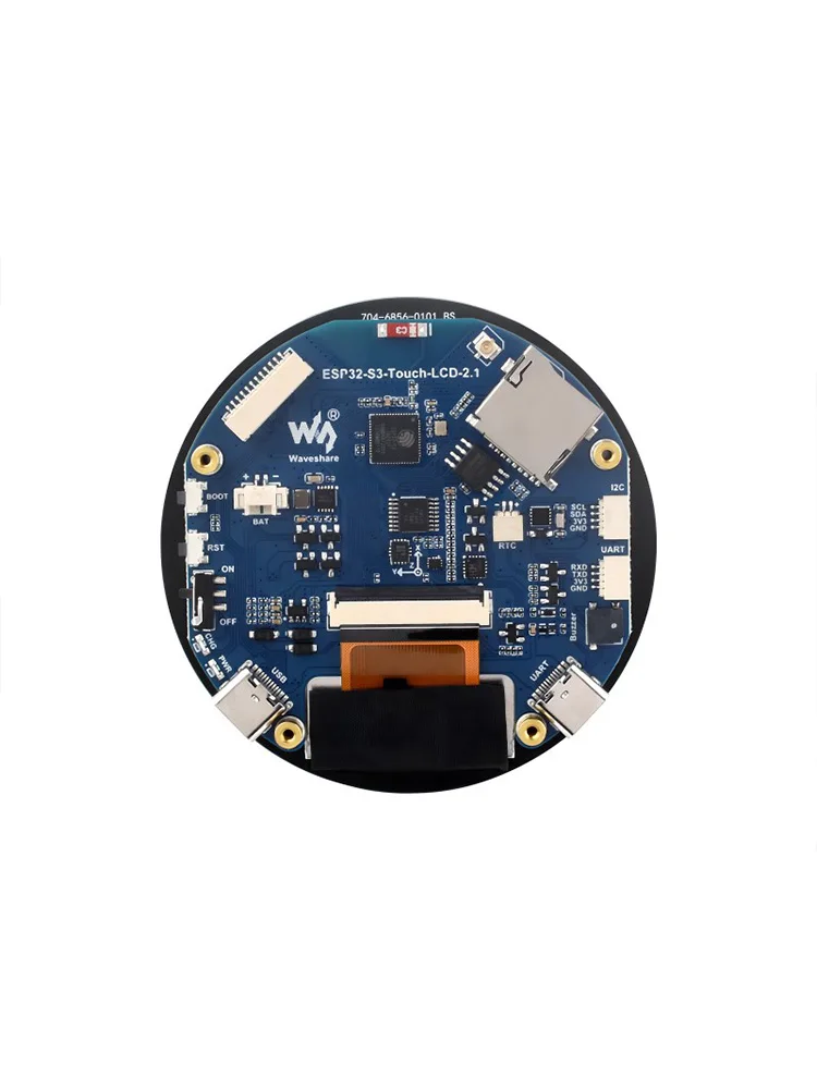 Waveshare ESP32-S3 2.1inch Capacitive Touch Round Display Development Board,480×480,IPS,32-bit LX7 Dual-core Processor