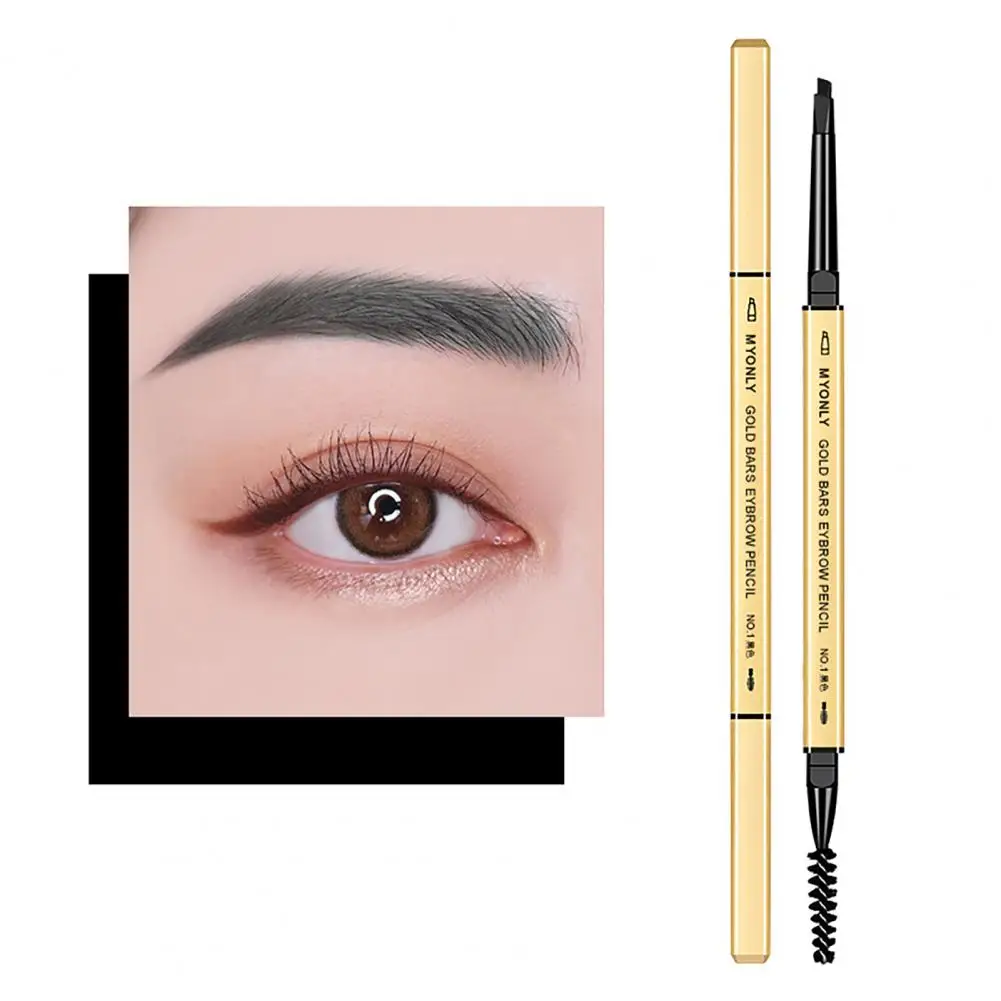 0.1G Mode Vierkante Gouden Kleur Body Make-Up Wenkbrauw Pen Brow Potlood Draagbare Tijdbesparende