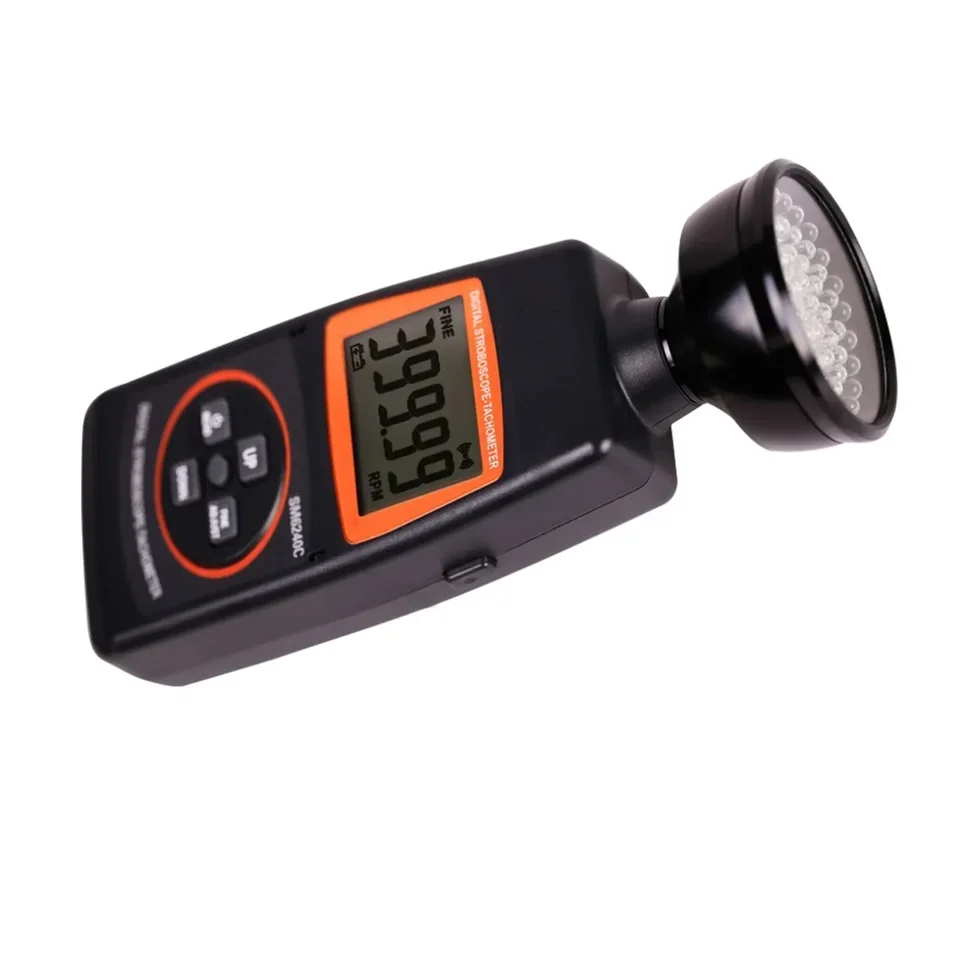 Digital Display Stroboscope SM6240C 60 ~ 40000RPM/FPM Speed Measuring Instrument