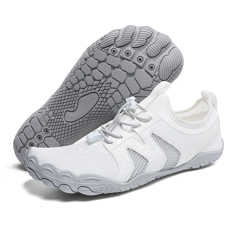 New Women Men Water Shoes Upstream Wading Swimming Barefoot Five Fingers Aqua Shoes Beach Seaside Gym Fitness Unisex Sneakers
