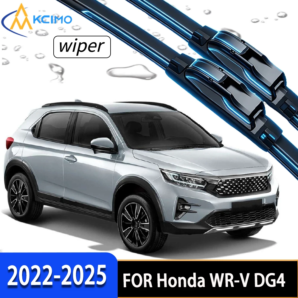 

Front Windscreen Wiper Blades Wear-Resistant Rubber Stable Cleaning All Weather Direct Fit For Honda WR-V DG4 2022-2025