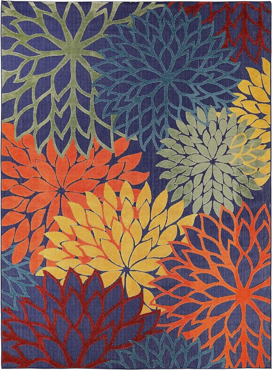 

VIKAMA Vibrant Flower Rug, Durable & Anti - Slip, Home Decor Essential