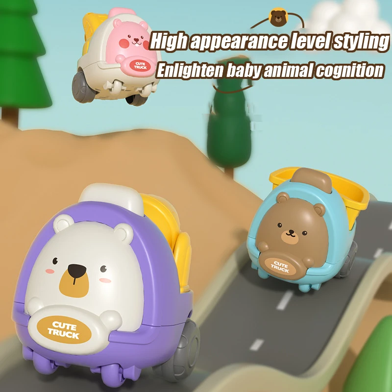 Véhicules d'ingénierie pour enfants, voiture à inertie, jouet pour garçon de 2 à 3 ans, voiture résistante aux chutes, cadeau pour enfants