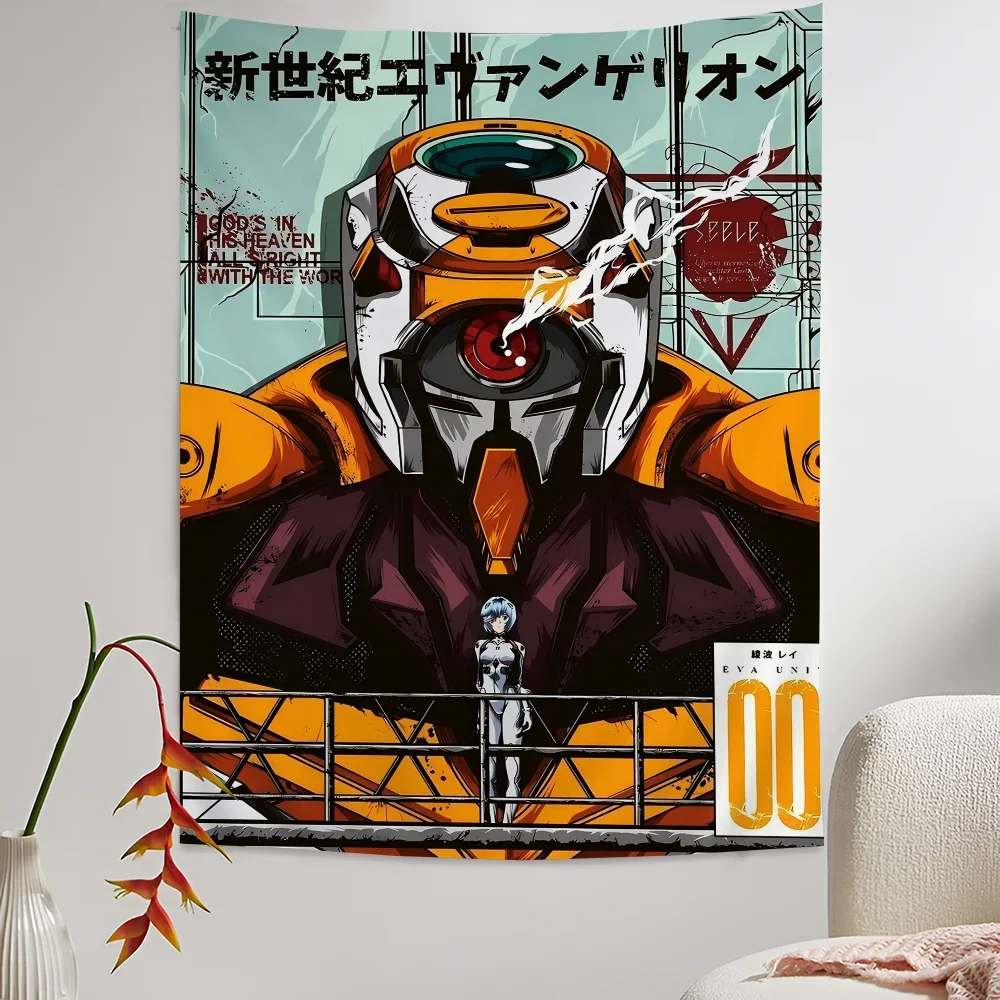 

E-Evangelion Anime Cartoon Tapestry Bohemian Wall Tapestries Mandala Home Decor