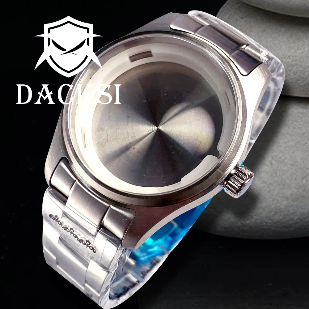 

DACKSI Stainless Steel 20Bar 39mm Dive Pilot Watch Case Bracelet Sapphire Glass Big/Small Crown Fit NH35 ETA2824 PT5000 Movement