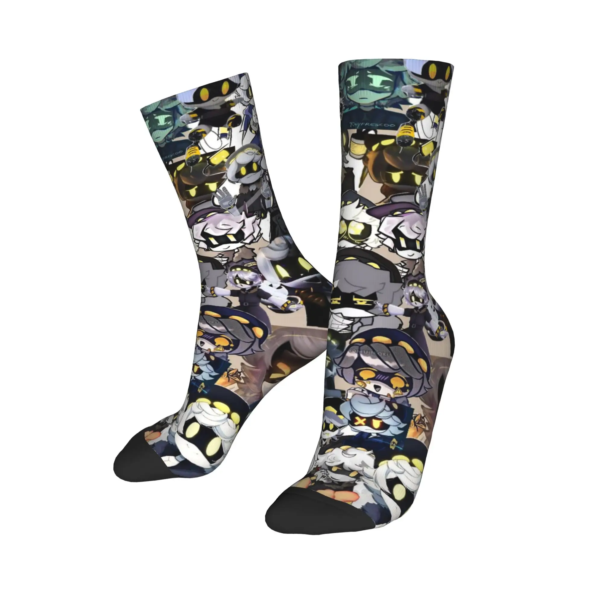 Murders Drones N and Uzi Socks Men Women Novelty  Socks Spring Summer Autumn Winter Middle Tube Socks