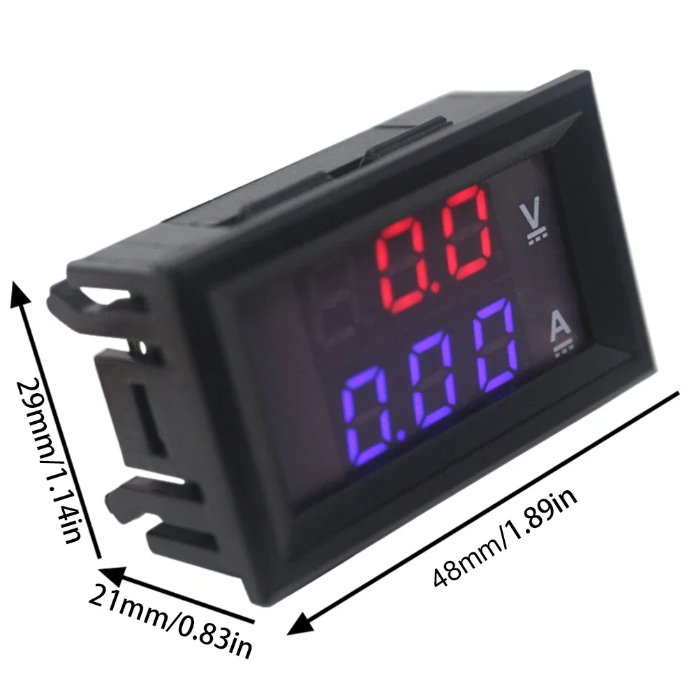 Digital Voltmeter DC0-100V 10A 50A 100A Voltmeter Ammeter Voltage Current Meter LED Display Electromobile Motorcycle Car