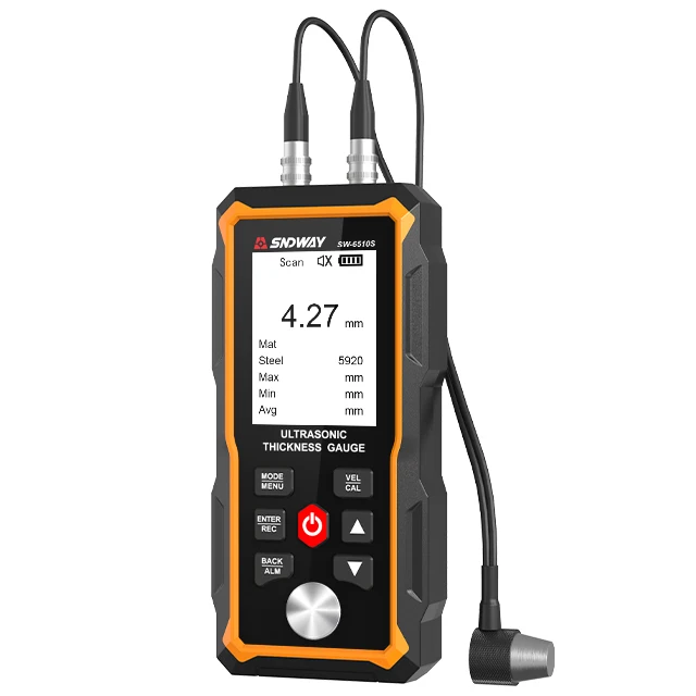 sndway ultrasonic thickness gauge meter tester battery digital width measuring instruments ultrasonic thickness gauge