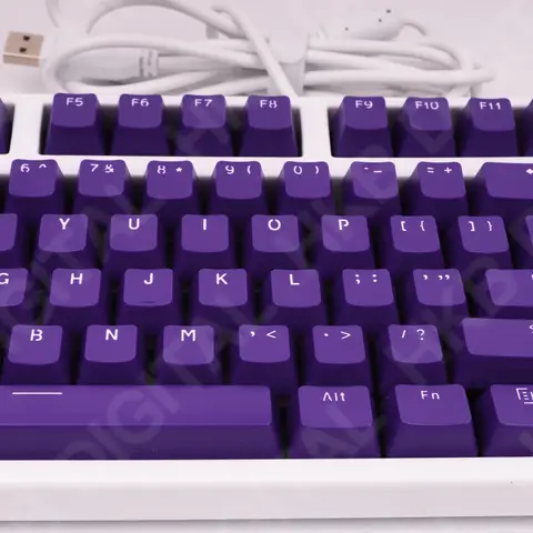 104 Keys ABS Keycaps Purple OEM Profile Height Suit for Mechanical Keyboard 61 87 104 Keyboard Anne Pro 2 GK61 SK61 PC Gamer