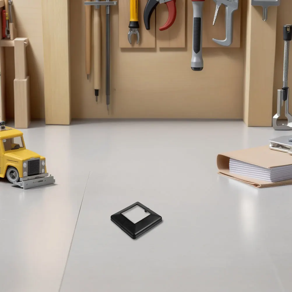 ฝาครอบเสาไม้ระแนง 6 ชิ้น ขนาด 8x8 ซม. แบบแยกส่วน ฐานพลาสติก สำหรับรั้วระแนงกลางแจ้ง ป้องกันรังสียูวี