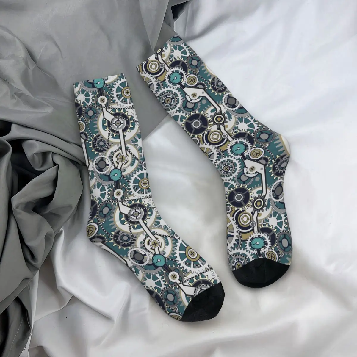 

Всесезонные чулки для экипажа, механические носки в стиле стимпанк, длинные носки в стиле Харадзюку, аксессуары для мужчин и женщин, подарки