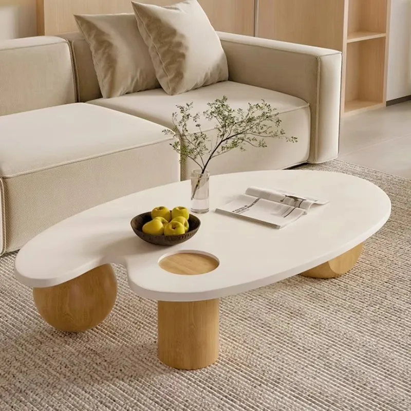 

Nordic Modern Living Room Furniture Palette Designer Coffee Table Transparent Wooden Coffee Table Tea Table