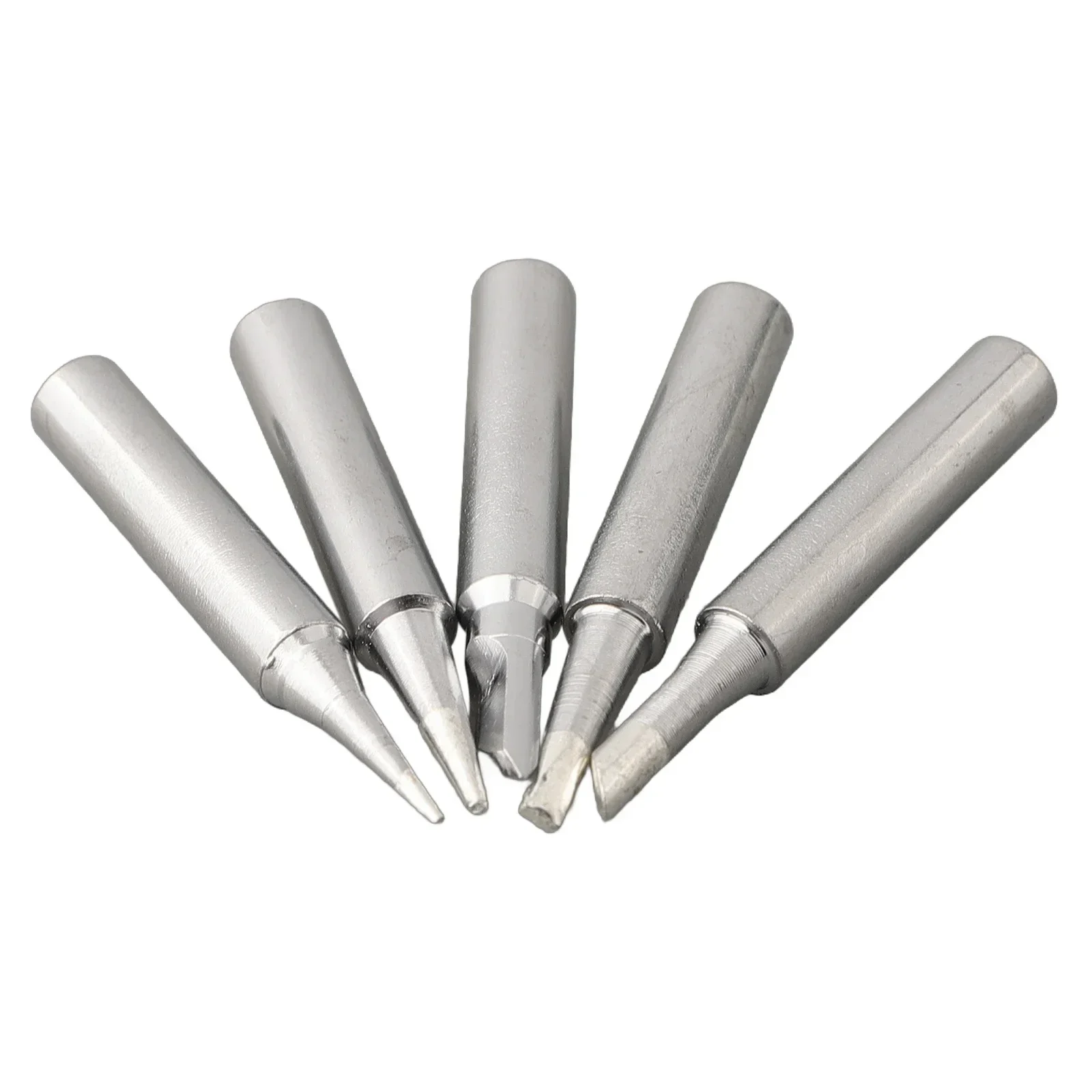 High Quality Brand New Soldering Iron Tip Welding Head 5pcs I+B+K+3C+2.4D Lead-free Silver 936 Soldering Iron Tip