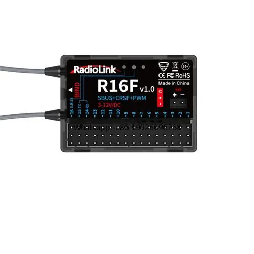 

Radiolink T12D 12 Fully-proportional Channels Transmitter With Receiver R16FG Remote Control Radio Long-range Modules Supported