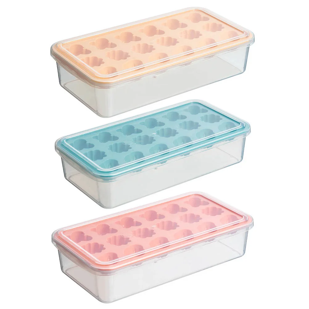 

3pcs Cube Set High-Quality Food Grade Pp Multi-Grid Making Easy Demould Cool Drink Kitchen Tool Creative Diy Maker