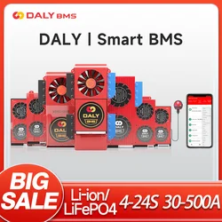 Daly Smart BMS 4S Lifepo4 12V 8S 24V 16S 40A 60A 100A 150A 200A 300A 400A 500A Bluetooth APP for Inverter Solar RV RS485 CAN