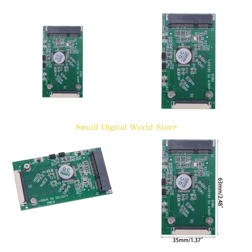 

77UB Mini PCIE mSATA SSD to 40Pin 1.8" CE ZIF Converter Card No Driver or Power Adapters Needed