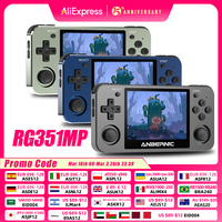 ANBERNIC RG351MP Portable Game Player Pocket Game Machine 3.5 Inch IPS Screen Support  Games External Wifi 64G 2400 Games