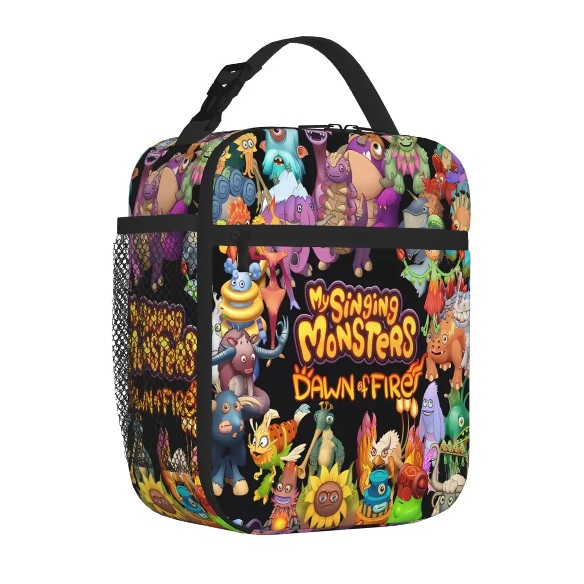 Bestselling My Singing Monsters Fire Animal Print Office Lunch Bag Baby Feeding School Lunch Bag