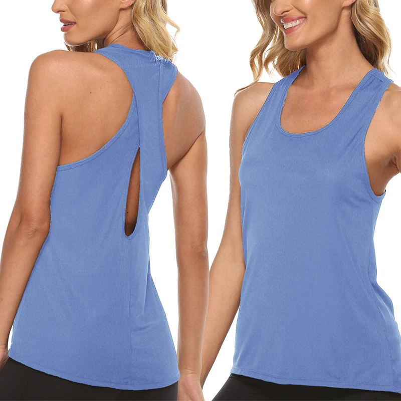 Sleeveless Top Activewear Athletic Yoga Vest s Open Back Yoga Tank Tops Stretch Sexy Blouse Sport Fitness Tank Tops