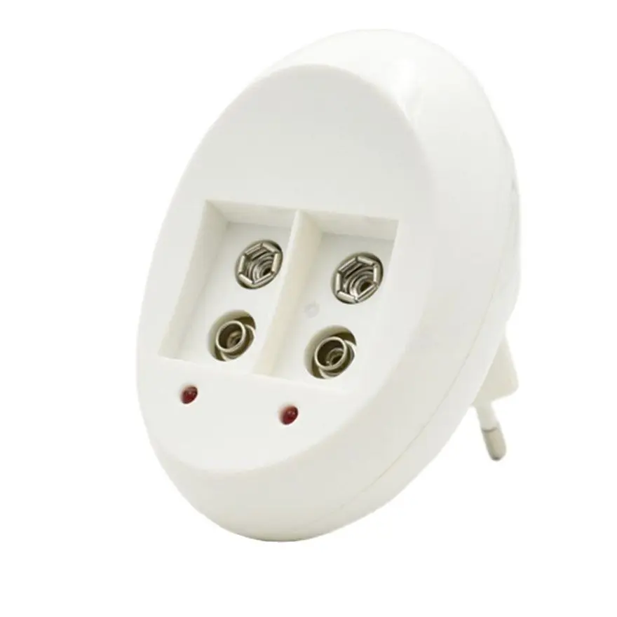 1 قطعة/الوحدة 2 فتحة 9 V ليثيوم أيون النيكل معدن هيدريد شاحن بطارية 9 V العالمي شاحن بطاريات ذكي