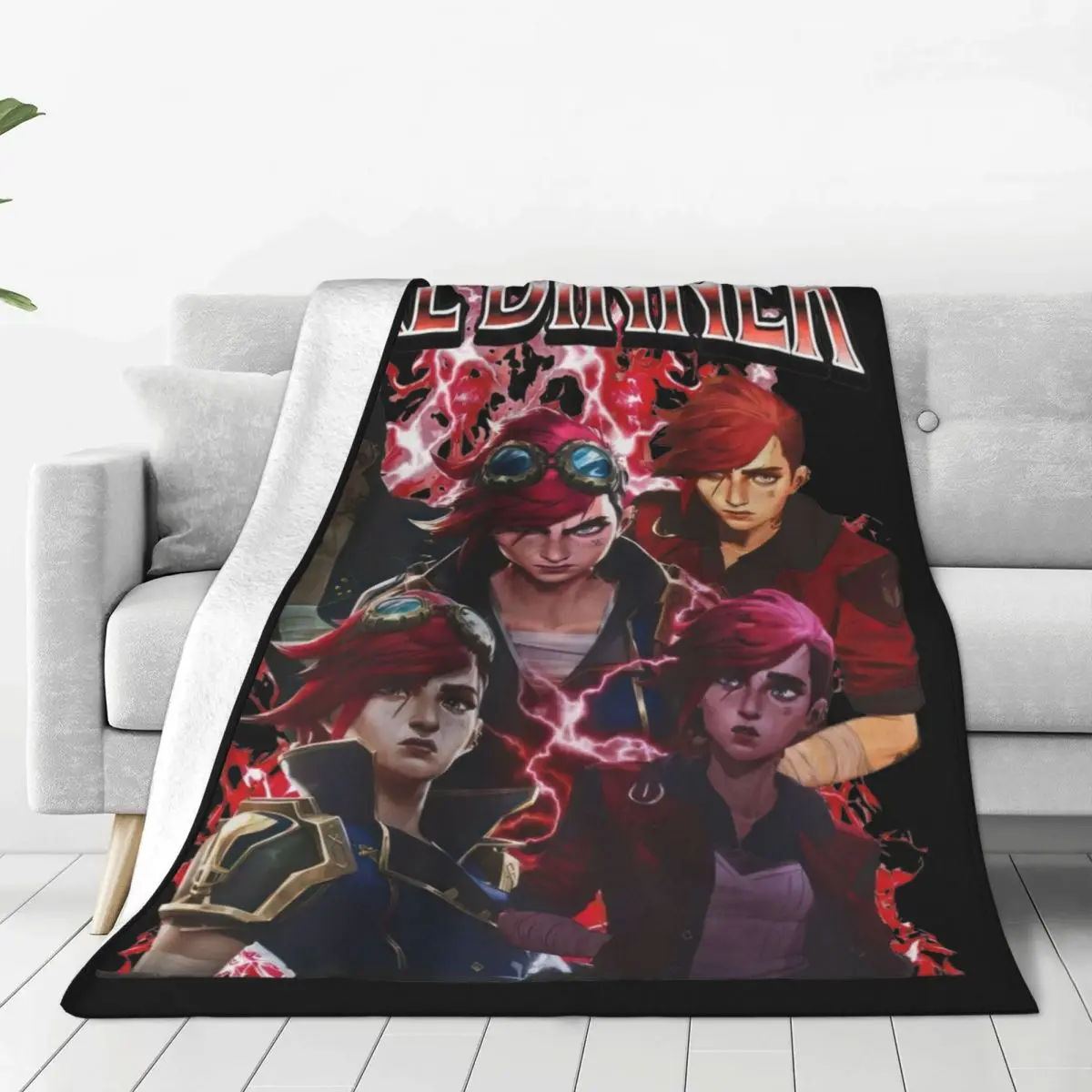 Vi Jayce Caitlyn Viktor Jesus Sevika غامض بطانية الصوف الخريف/الشتاء فيلم لعبة رمي بطانية للأريكة أفخم رقيقة لحاف #1