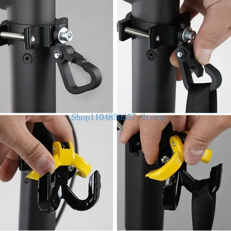 

652F Stable Electric Scooters Hook Effortlessly 10 Second Installation Holds Antislip Scooters Accessory Hook Random Color