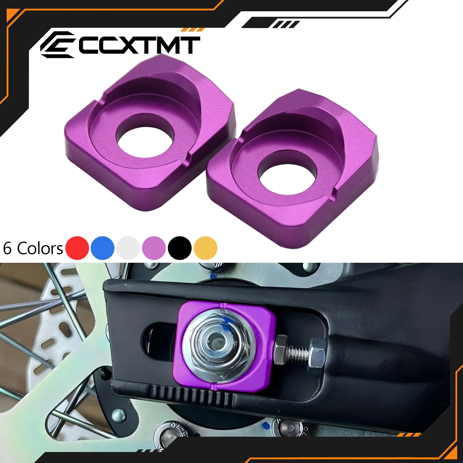 Bloc d'axe de réglage de chaîne arrière en aluminium pour motocross électrique Sur Ron Sur-Ron Surron Light Bee X & Light Bee S – Pièces universelles