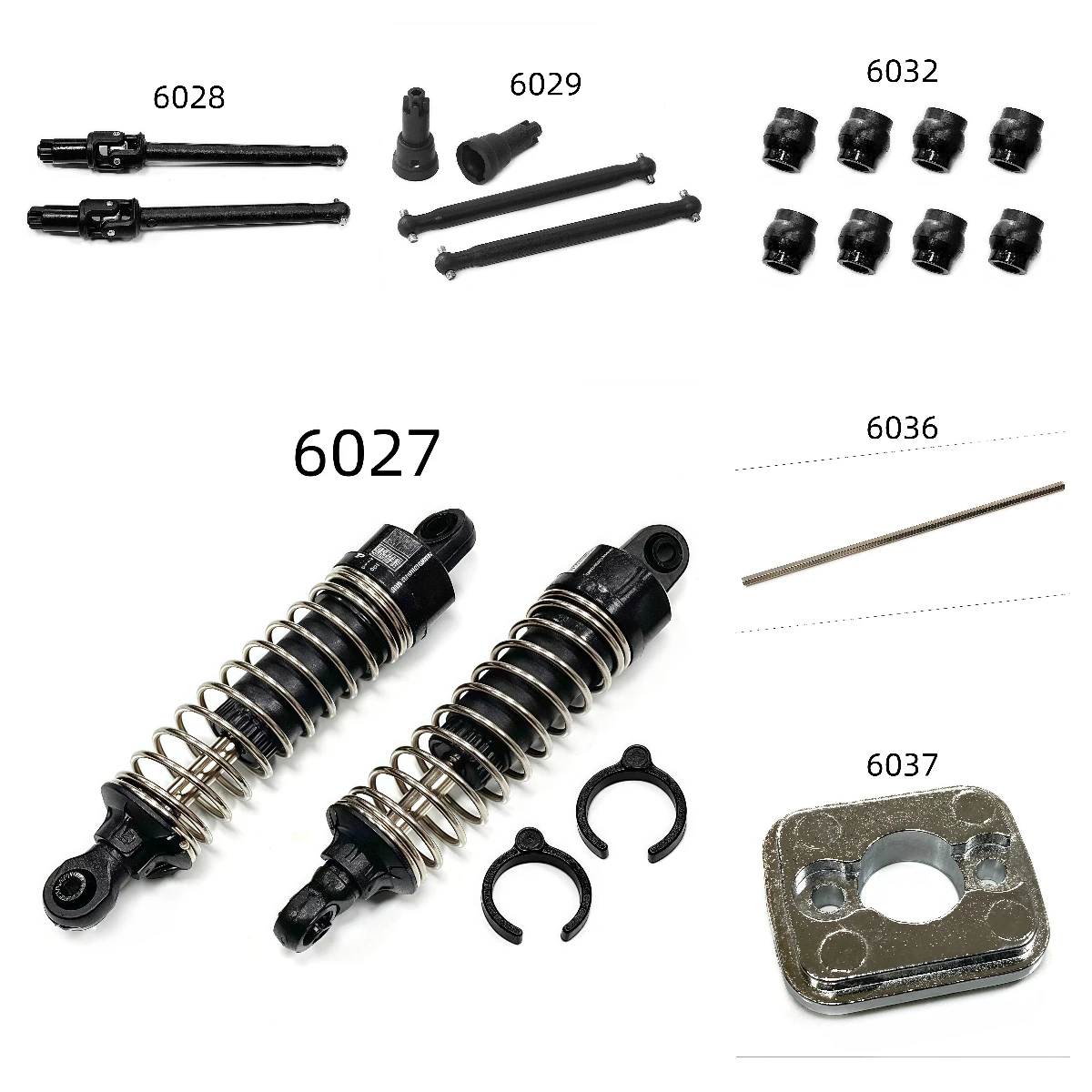 JJRC Q132/Q141 1/16 RC Car Spare & Upgrade Parts (Chassis, Arms, Motor Sink) view 3