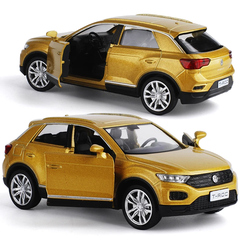 1:36 Volkswagen T-ROC SUV Alloy Car Model Diecasts Metal Mini Vehicles Car Model Simulation Collection Kids Toys Gift Decoration