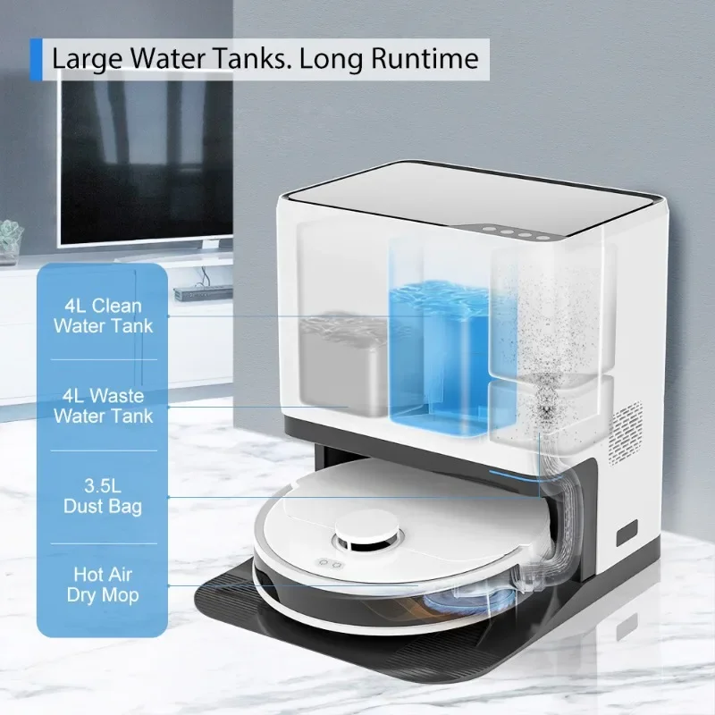 Self-cleaning sweeping robot, vacuum vacuuming X20 sweeping and dragging three-in-one climbing pad, automatic recharge