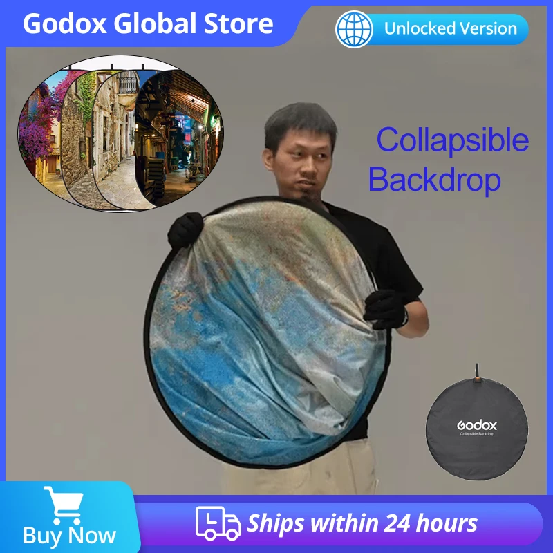 

Godox Collapsible Backdrop City Street 150*200cm Portable Outdoor Indoor Photography Background Pattern Props