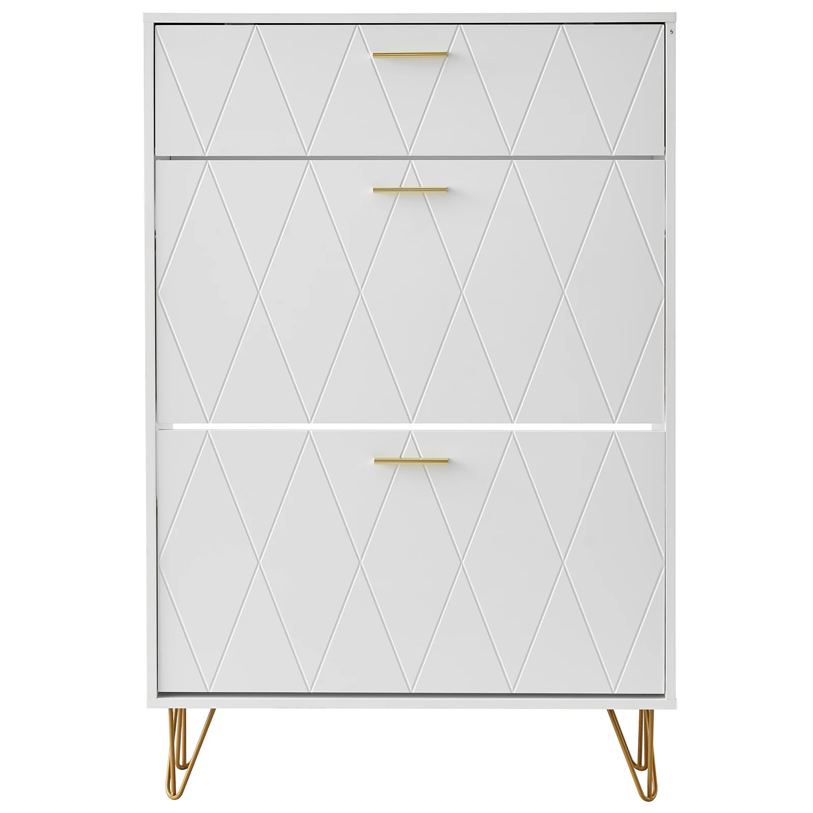 خزانة أحذية مع 3 أدراج قابلة للطي، خزانة تخزين الأحذية للمدخل، منظم تخزين الأحذية قائم بذاته للكعب والأحذية