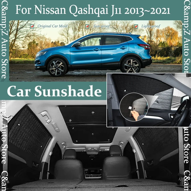 

Car Sun Visor For Nissan Qashqai J11 Rouge Sport 2013-2021 Anti-UV Shields Window Sunshade Windshield Sun Shade Auto Accessoires