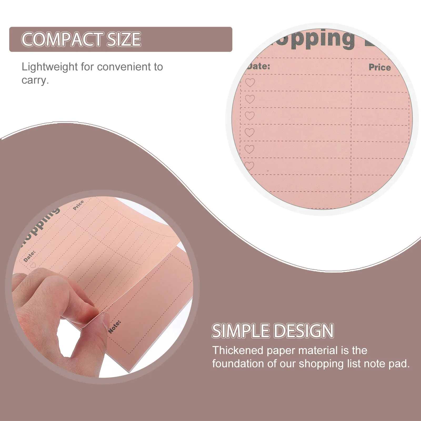 6 Books Shopping List Daily Planner Notepad Weekly Grocery Small Notebook Good Looking