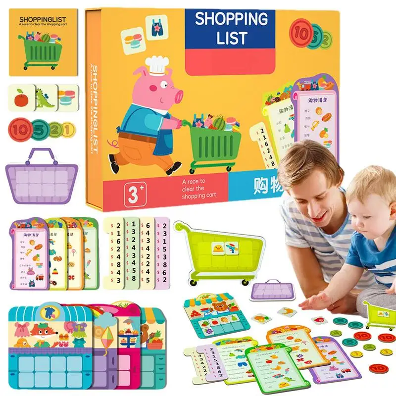 

Shopping List Toys Matching Game Card Game Grocery Food Fruits Educational Toys Fine Motor Toys Matching Cards Preschool