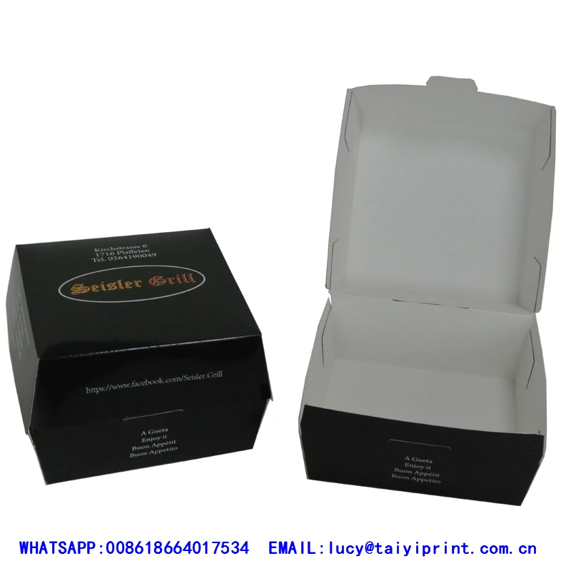 Customized productCustomized printed paper burger box