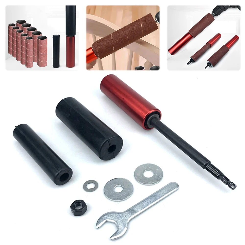 

Sanding Rod Kit Drum Sanding Kit Lithium Electric Drill Conversion SandingTool Sanding Wood Metal Plastic Glass Stone