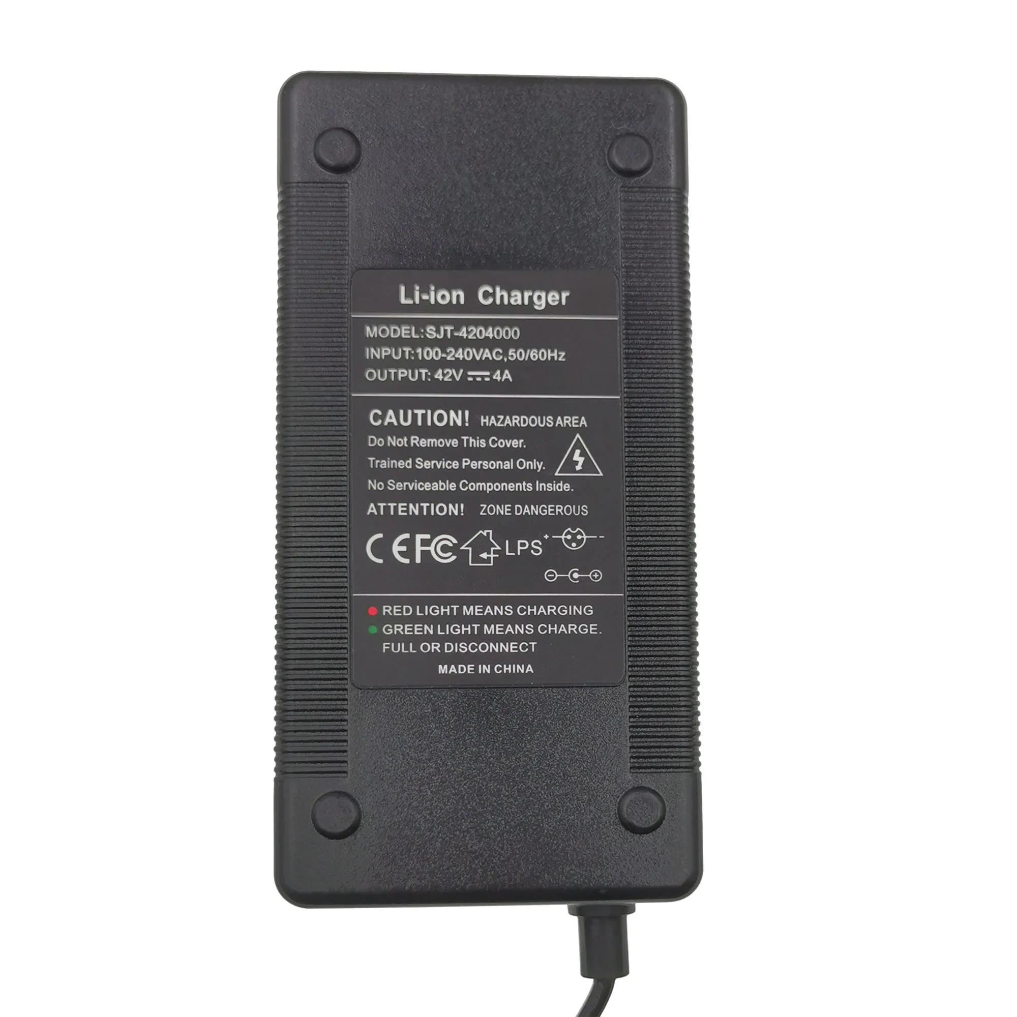 Inteligentna ładowarka do akumulatorów 42V 4A do akumulatorów litowo-jonowych serii 10, 36V 37V, z wtyczką DC5525mm — zdjęcie produktu 6