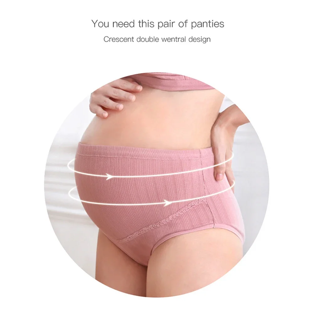 Cotton Maternity Panties High Waist Adjustable Belly Pregnancy Underwear Clothes for Pregnant Women Pregnancy Briefs Plus Size