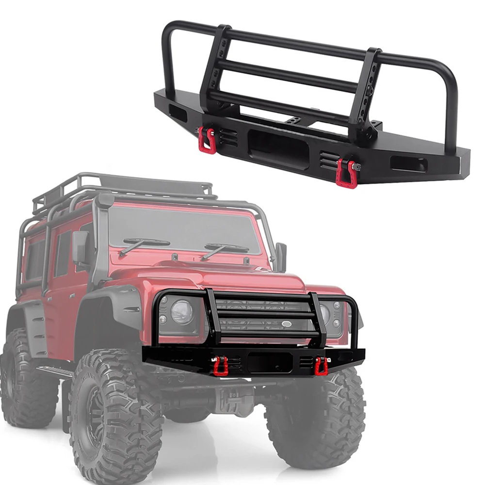 Metal Adjustable Front Bumper For 1/10 Trax Trx4 Trx-4 Defender Axial SCX10 II 90046 90047 EX86100 Redcat GEN 8 RC Crawler Car